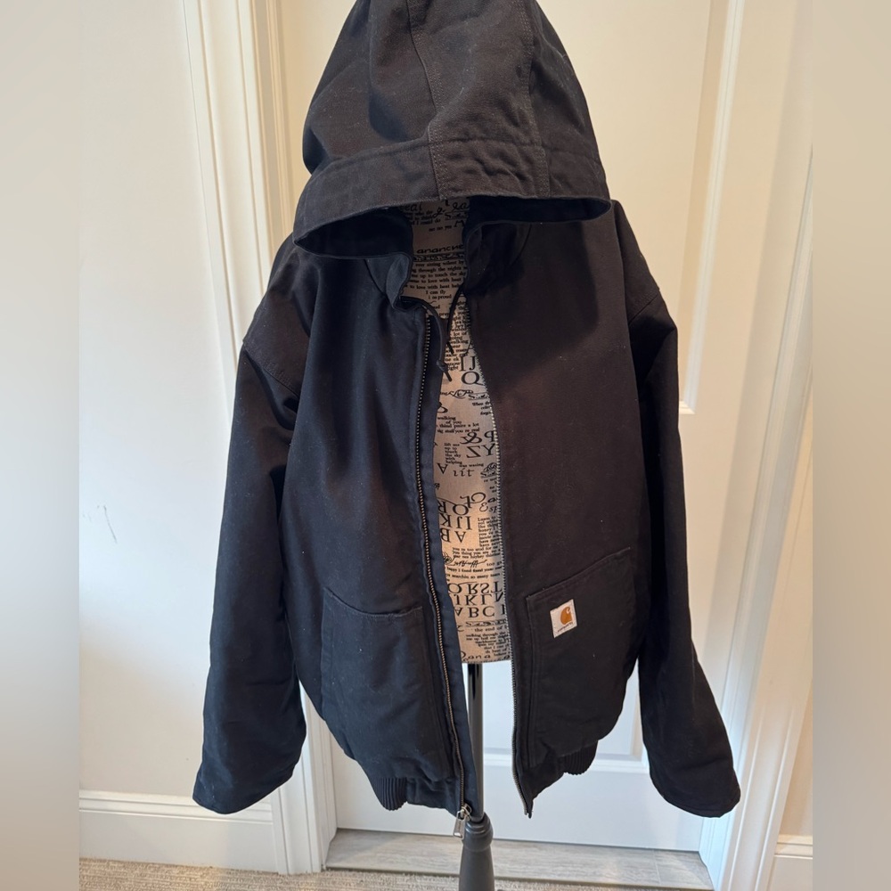 Carhartt Black Jacket with Gold Logo - Picture 6 of 14